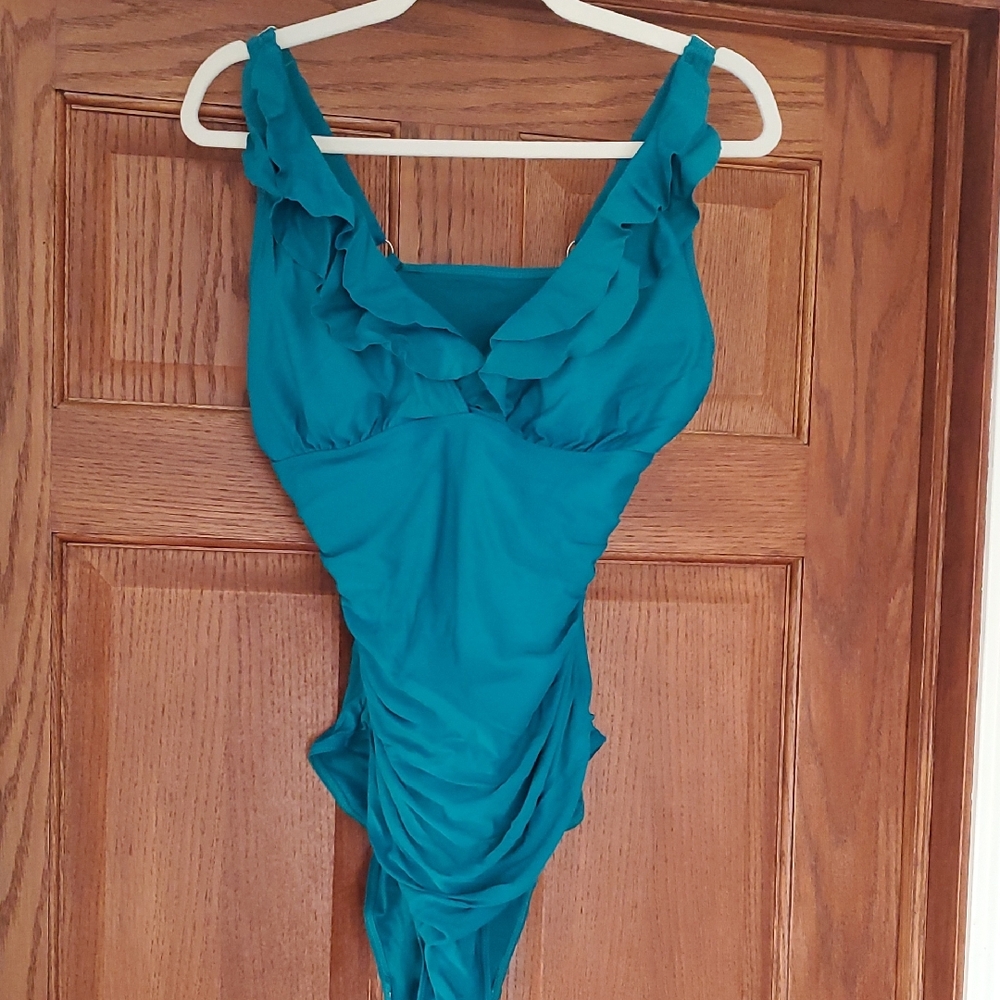 Teal One Piece Swimsuit